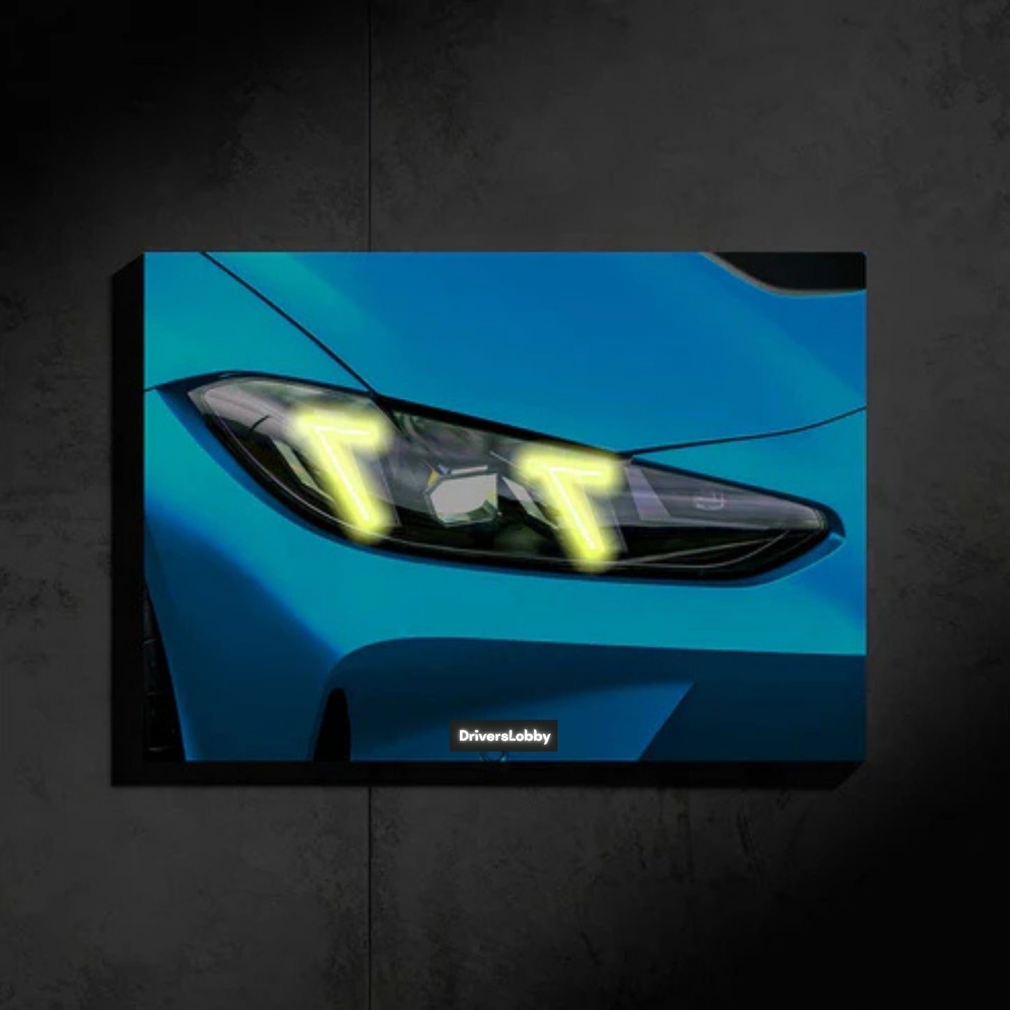 BMW M4 CS Neon Araba Duvar Tablosu