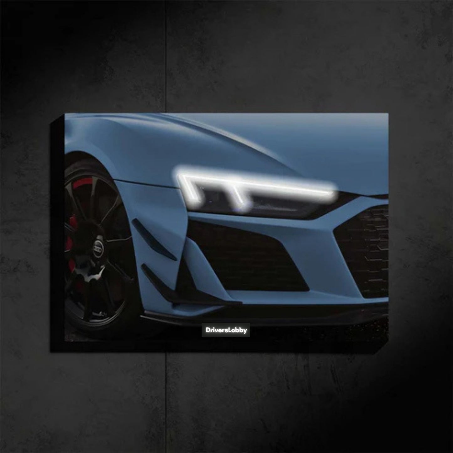 Audi R8 V10 Neon Araba Duvar Tablosu