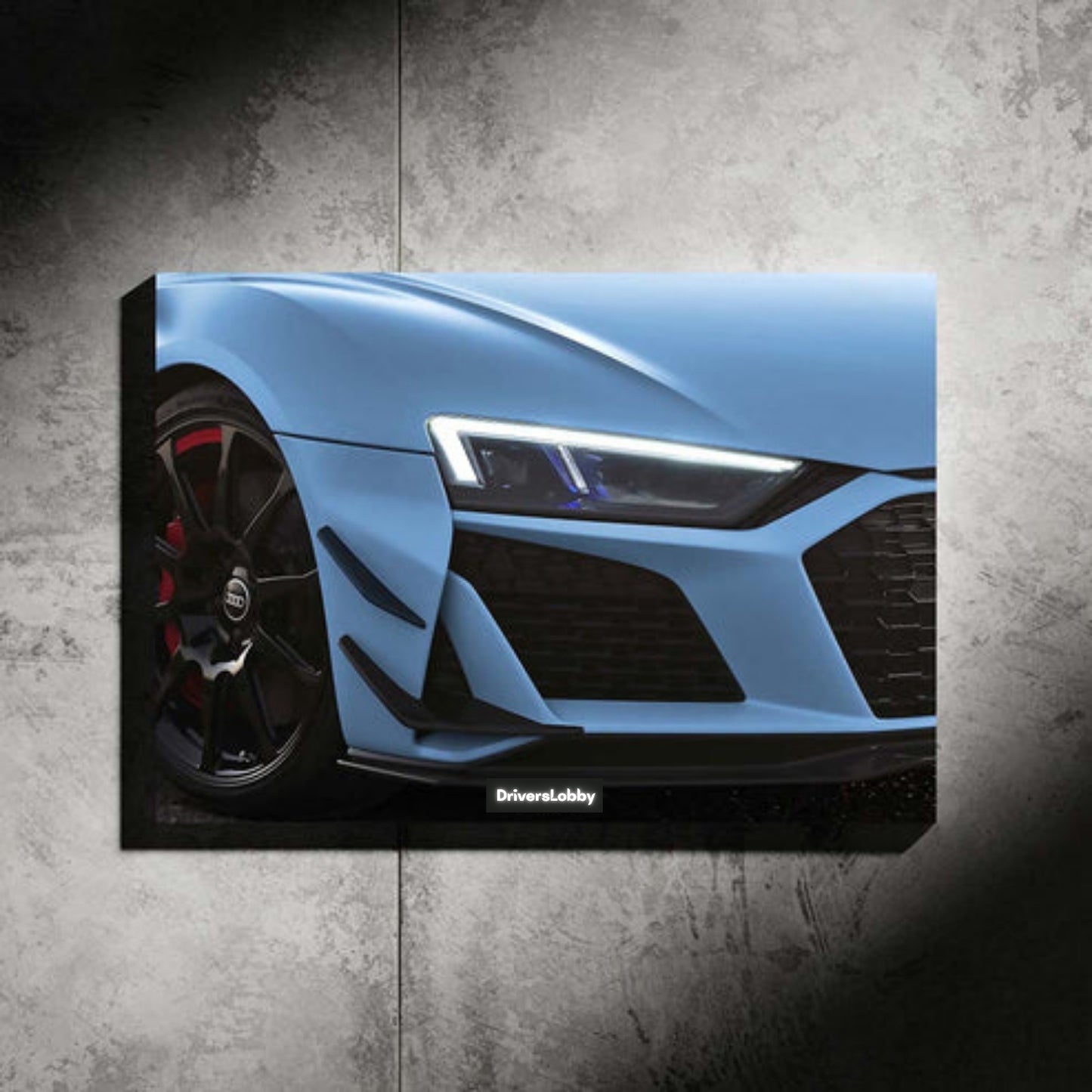 Audi R8 V10 Neon Araba Duvar Tablosu