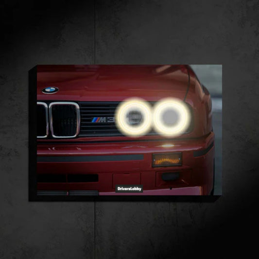 BMW M3 E30 Neon Araba Duvar Tablosu