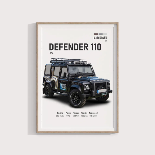Defender 110 Poster 40x60cm Duvar Tablosu