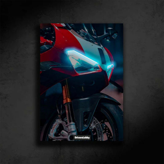 DUCATI PANIGALE Neon Araba Duvar Tablosu