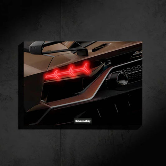 LAMBORGHINI Neon Araba Duvar Tablosu