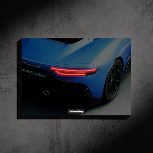 MASERATI MC20 Neon Araba Duvar Tablosu